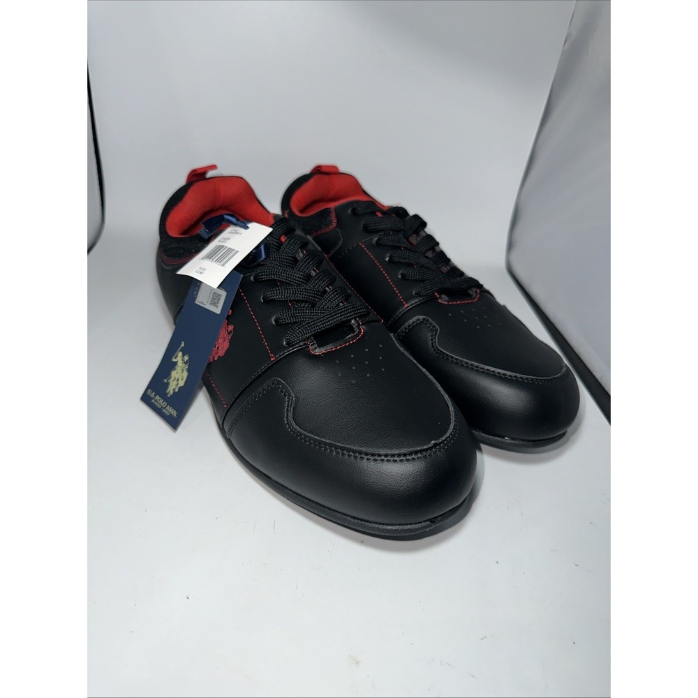 U.S. Polo ASSN Shoes Men's Size‎ 11 M Lansdale Black & Red Sneakers New with Tag